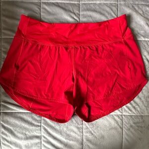 LULULEMON Women's Red Athletic Shorts 4”